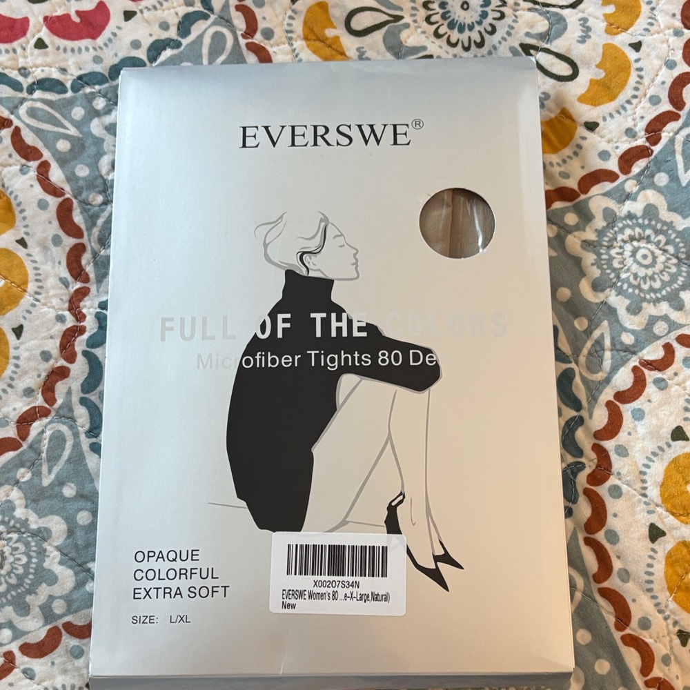 Everswe Microfiber Tights in Black